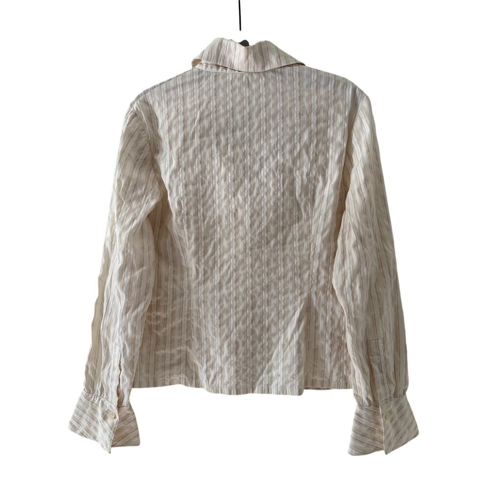 Moosaya Striped Button Down Shirt Large - Picture 8 of 8